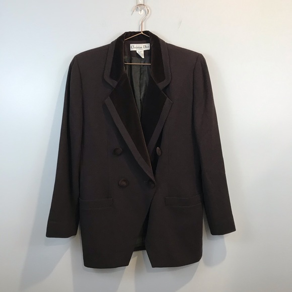 Christian Dior | Vintage Wool Brown Blazer